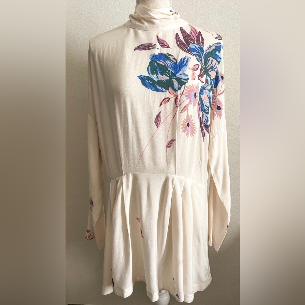 NWT Free People Gemma Floral Tunic Dress | Size M